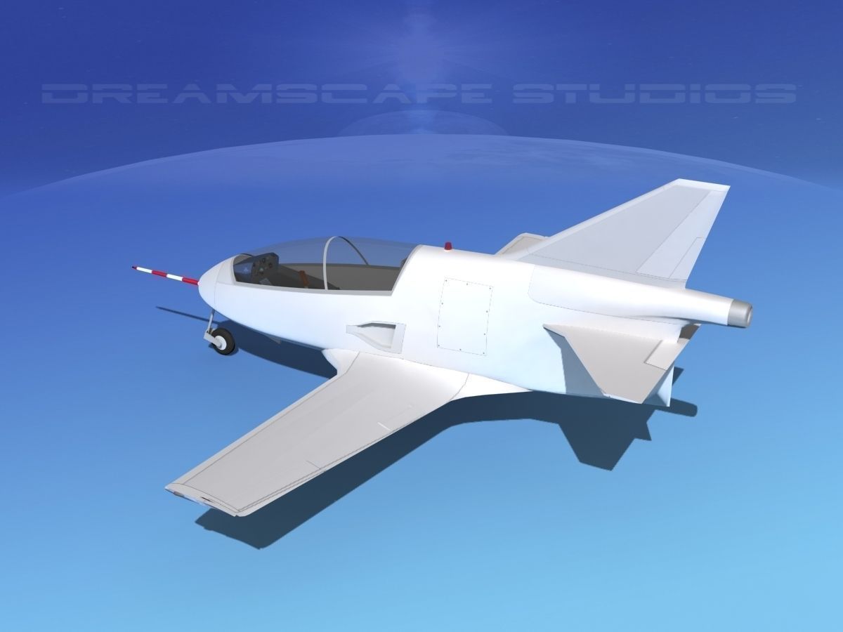 Bede BD-5J Microjet Unmarked 3D model_8