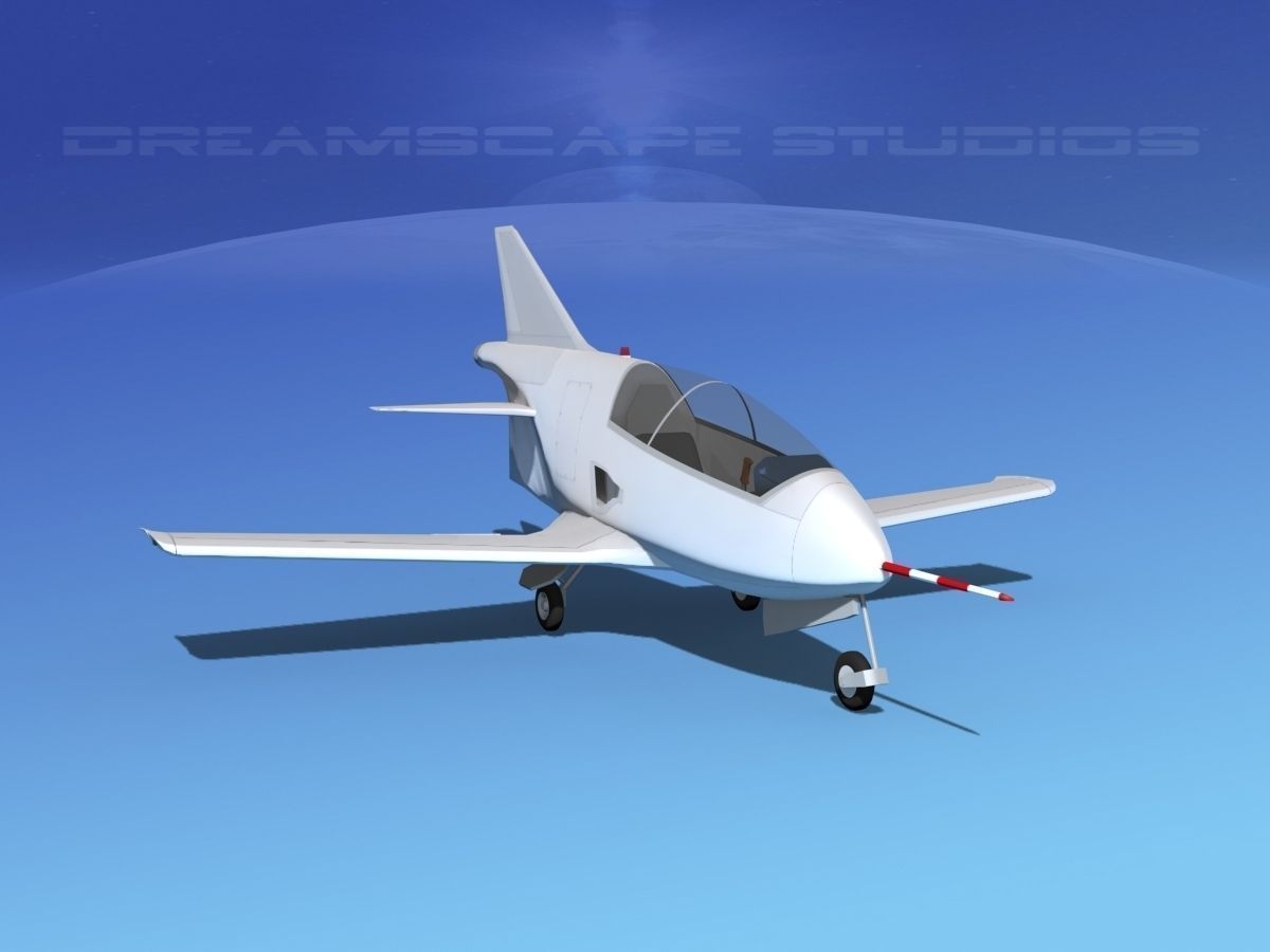 Bede BD-5J Microjet Unmarked 3D model_2