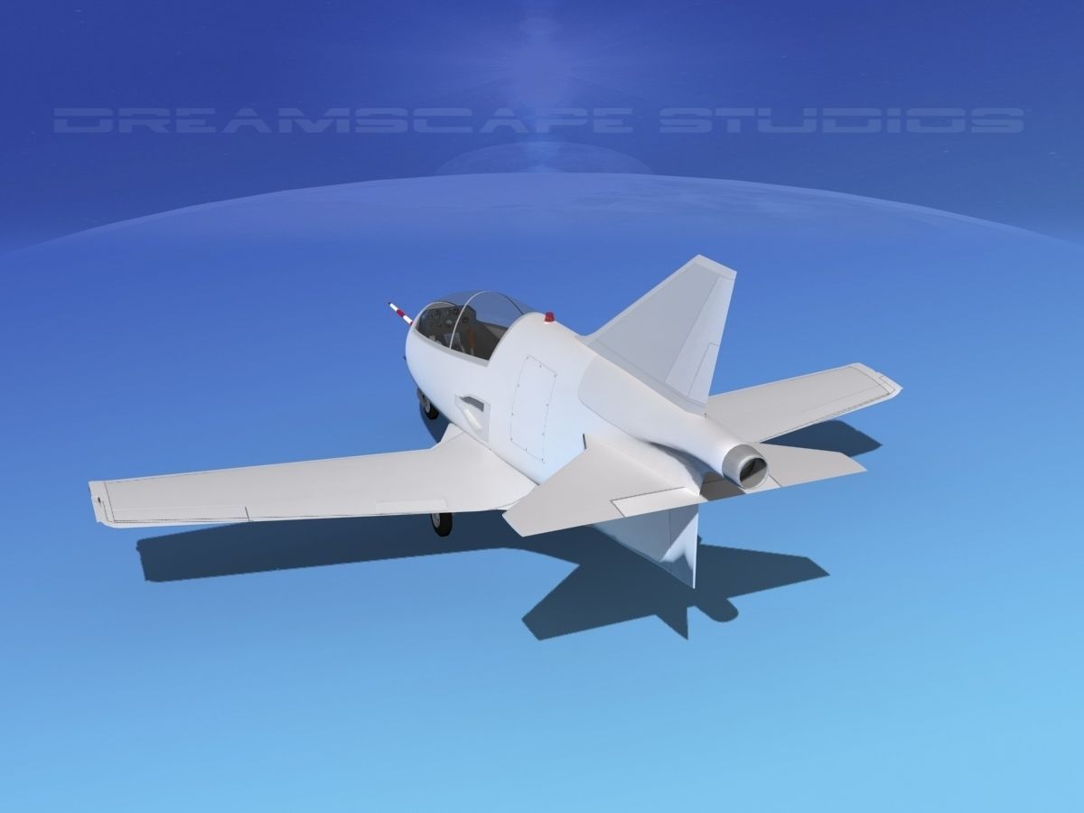 Bede BD-5J Microjet Unmarked 3D model_7
