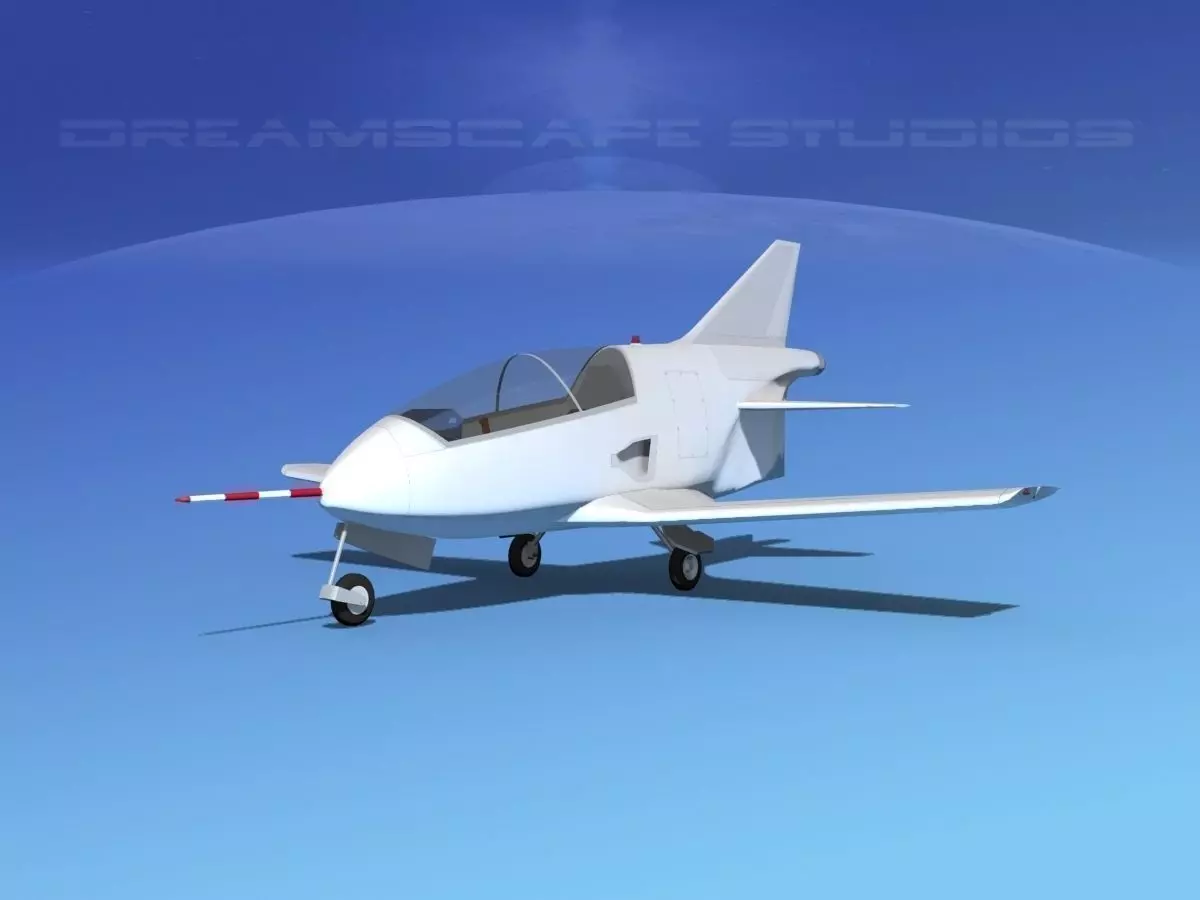 Bede BD-5J Microjet Unmarked 3D model_0