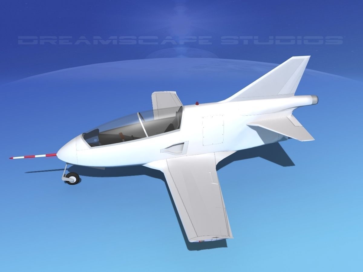 Bede BD-5J Microjet Unmarked 3D model_9