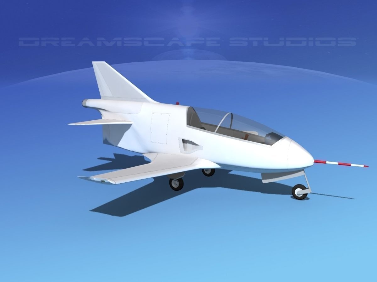 Bede BD-5J Microjet Unmarked 3D model_3