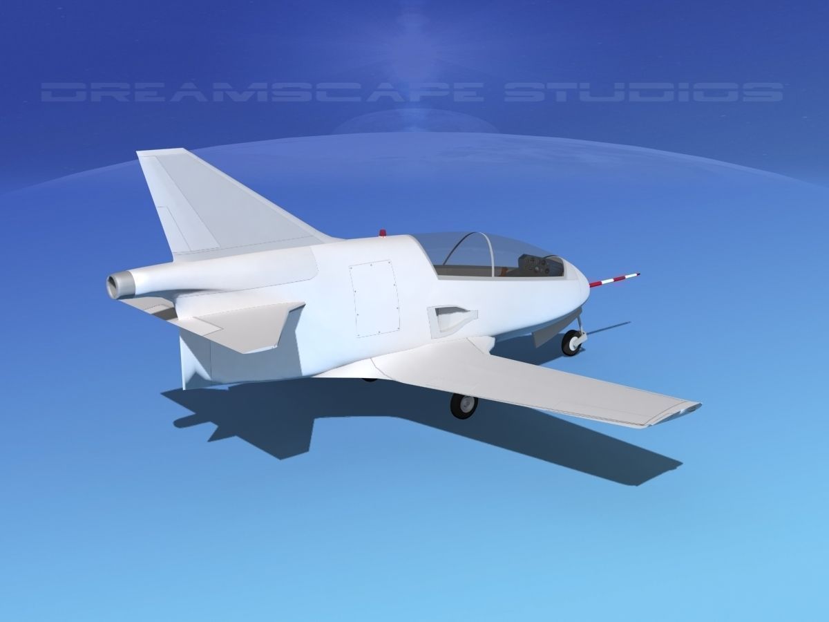 Bede BD-5J Microjet Unmarked 3D model_5