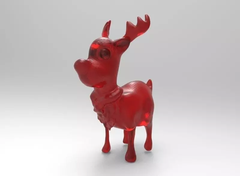 Xmas Reindeer  3D print model_0