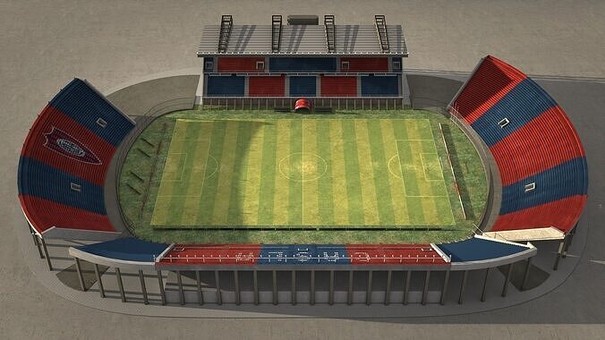 Stadium - Athletic Club San Lorenzo de Almagro Low-poly 3D model