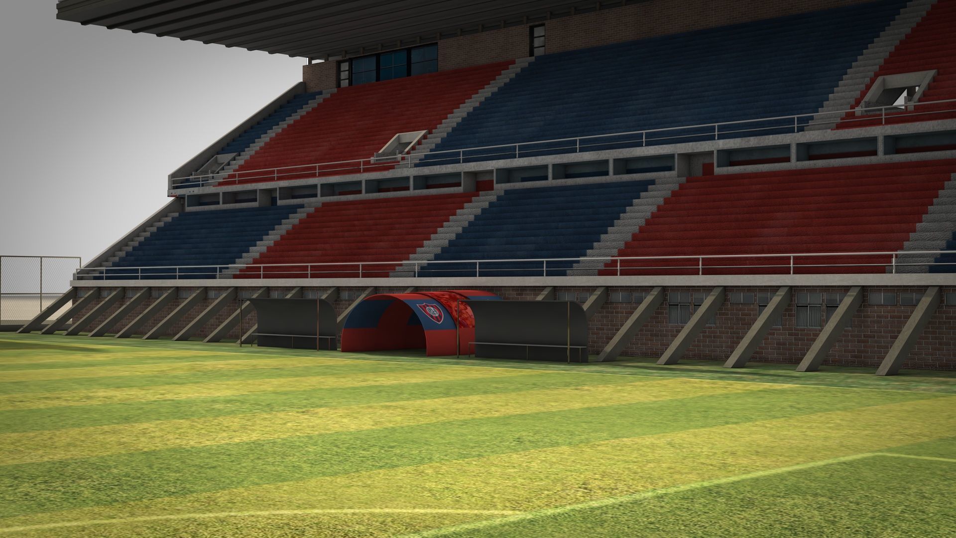Stadium - Athletic Club San Lorenzo de Almagro Low-poly 3D model_12