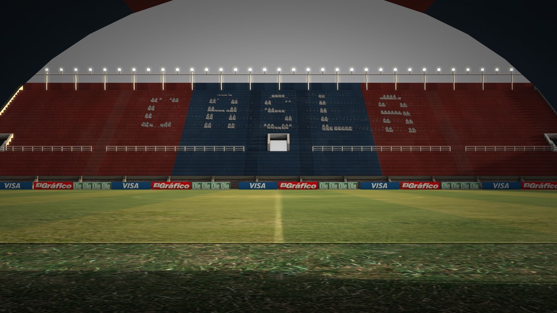 Stadium - Athletic Club San Lorenzo de Almagro Low-poly 3D model_6