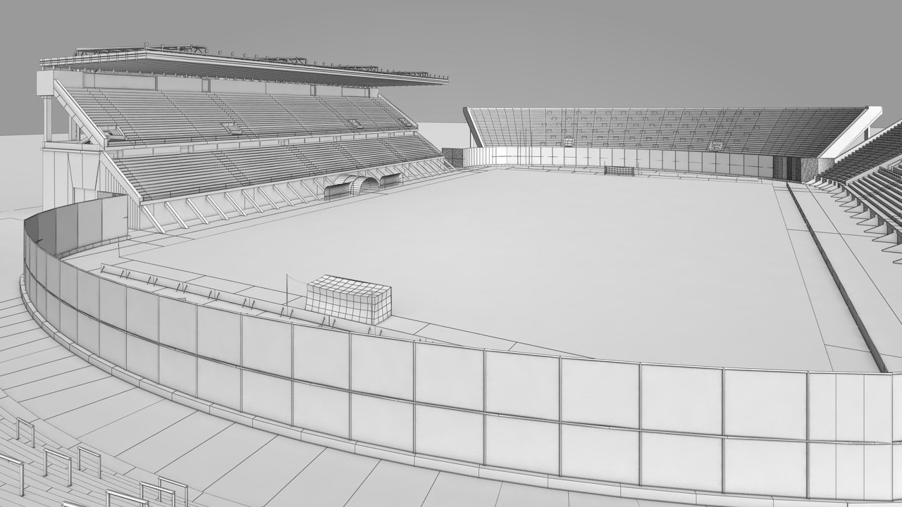 Stadium - Athletic Club San Lorenzo de Almagro Low-poly 3D model_9