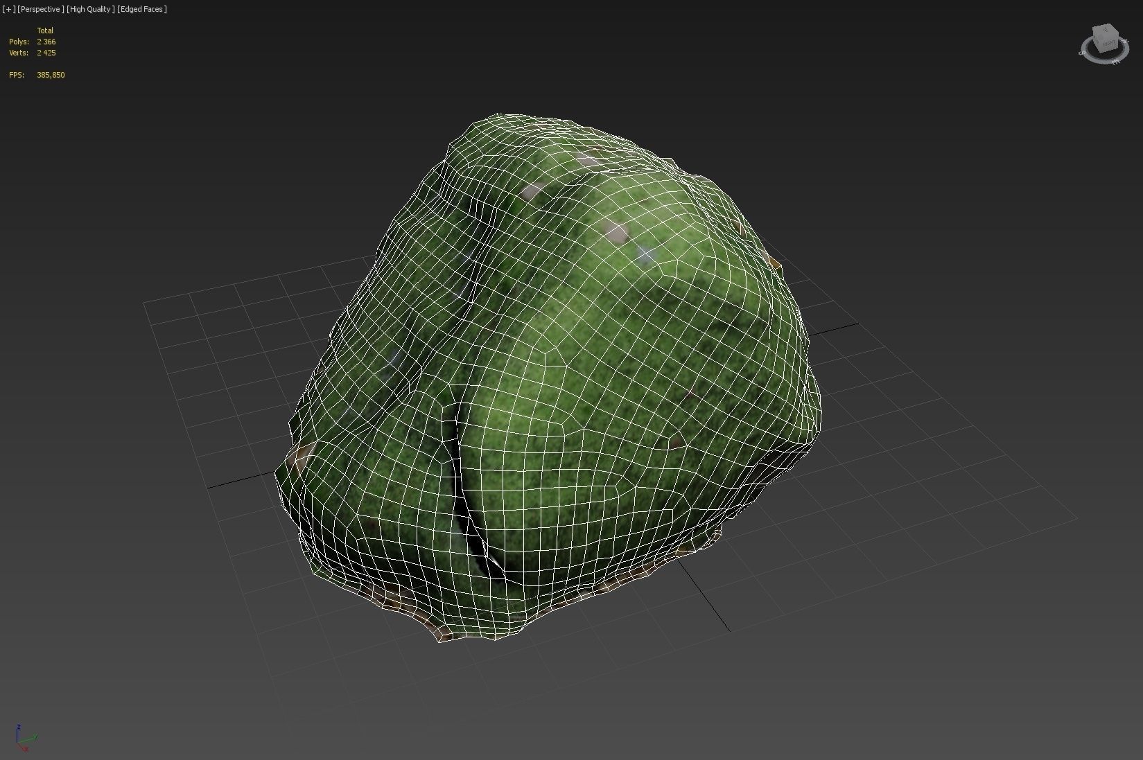 3d scanned nature stone 039 Low-poly 3D model_4