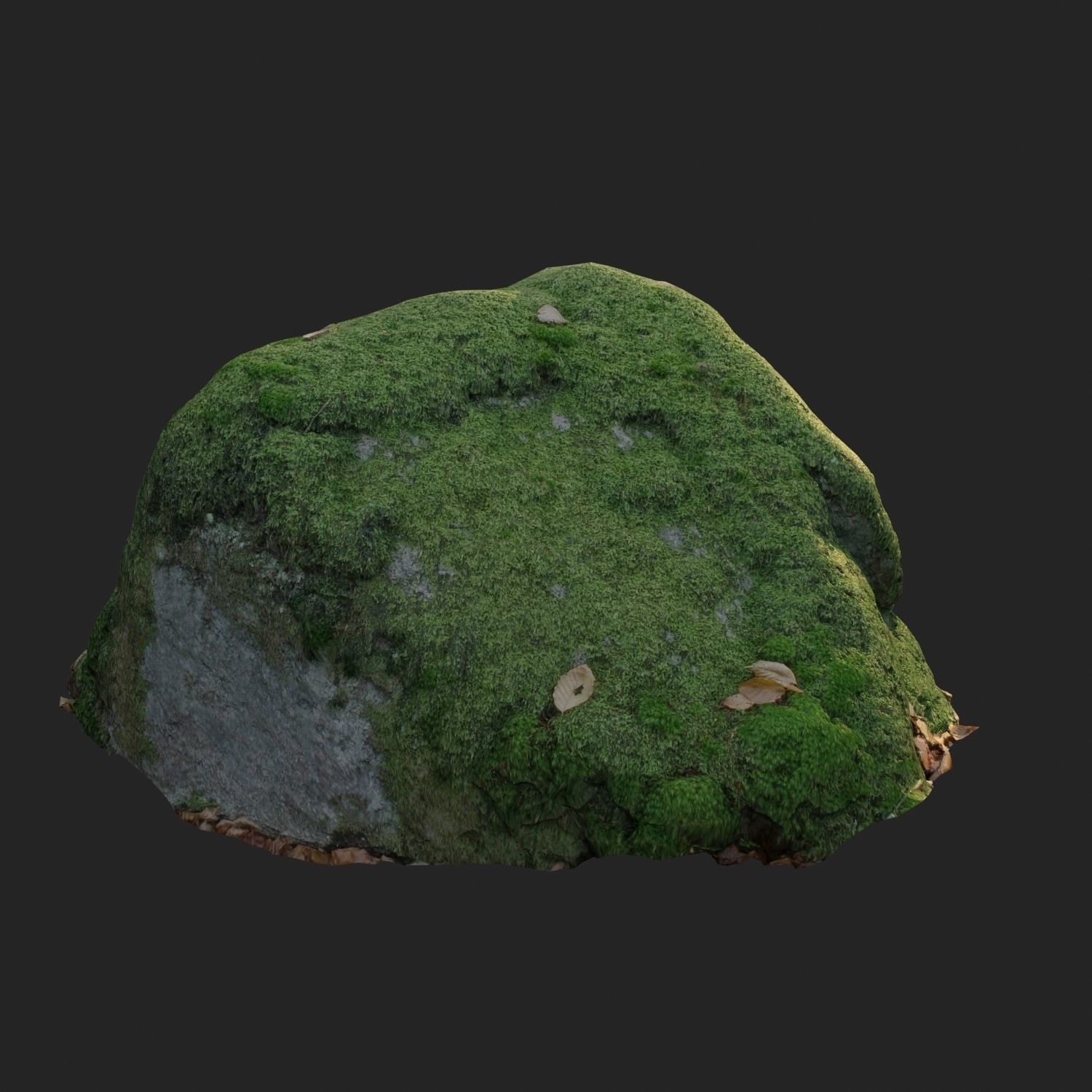 3d scanned nature stone 039 Low-poly 3D model_3