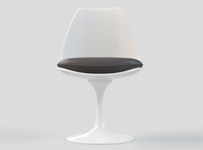 Saarinen Tulip Armless Chair 3D model
