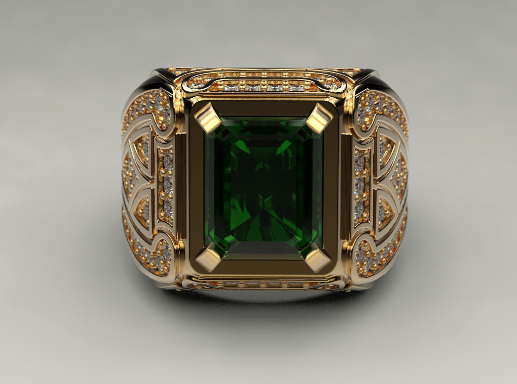 Man ring 20 3D print model_19