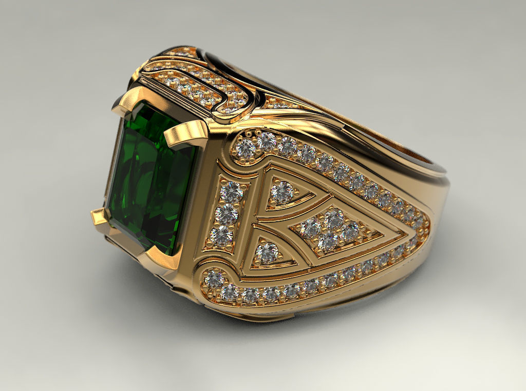 Man ring 20 3D print model_13