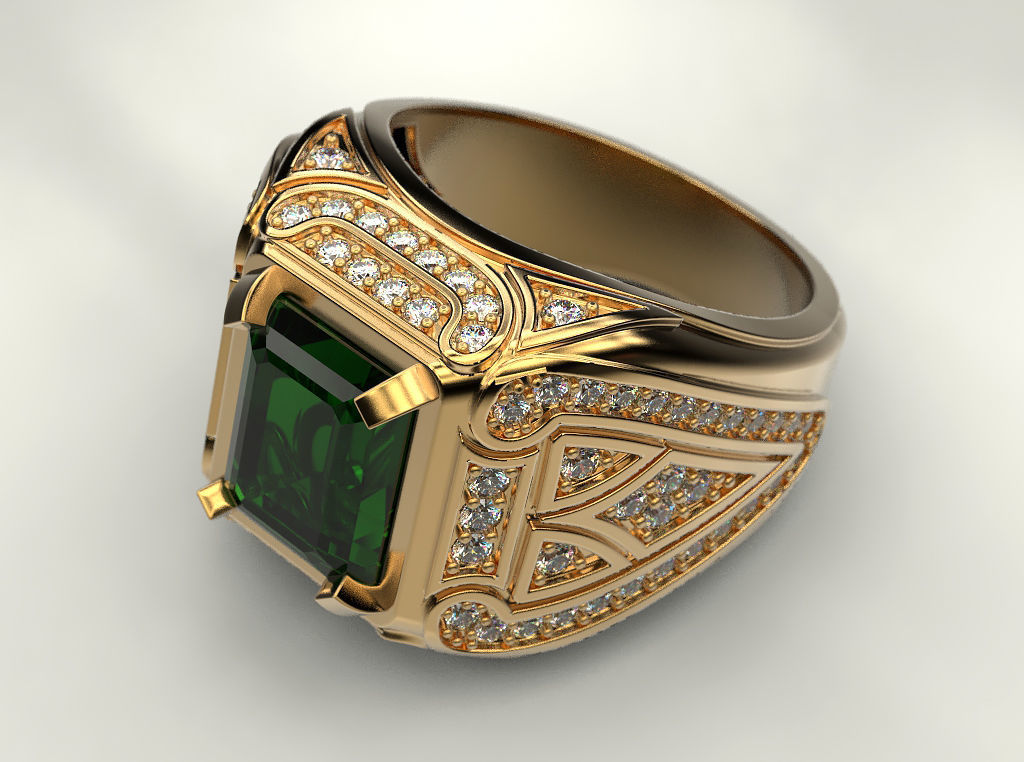 Man ring 20 3D print model_11