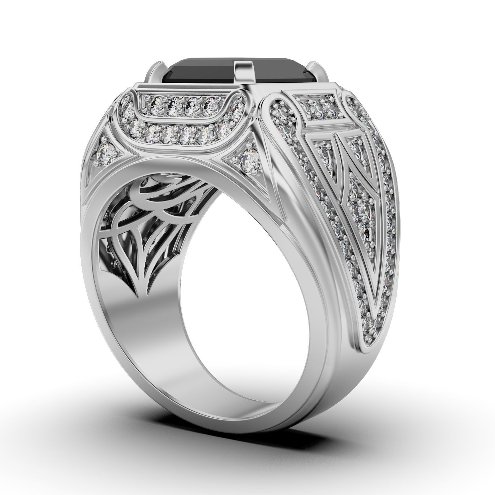 Man ring 20 3D print model_4