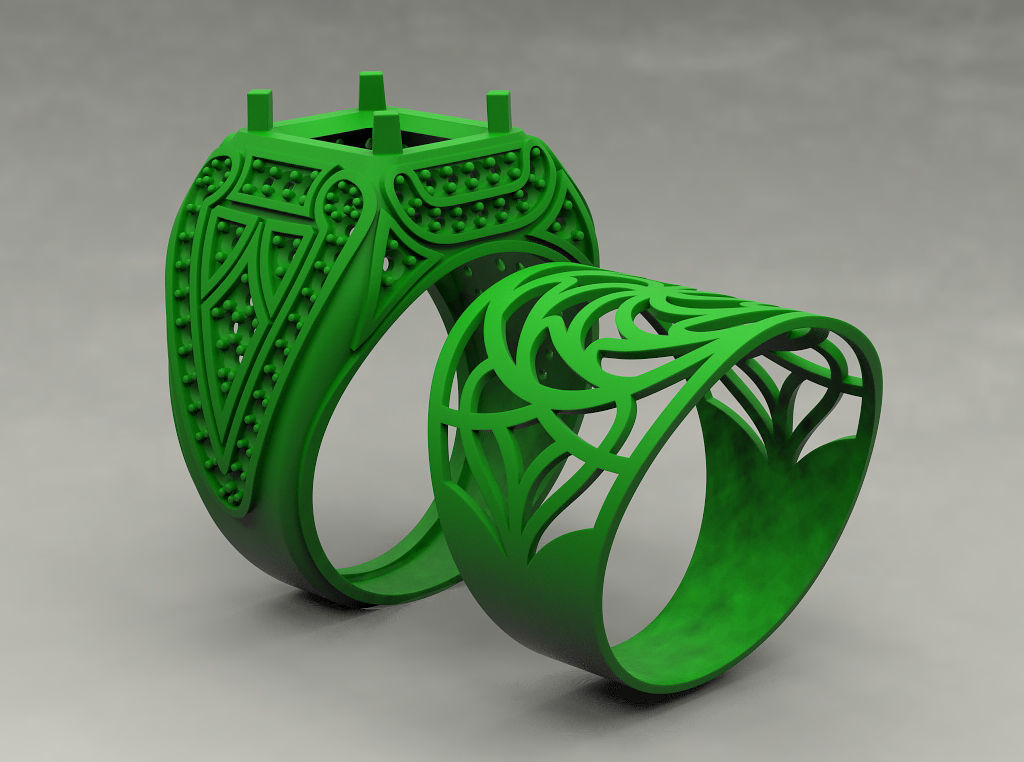 Man ring 20 3D print model_9