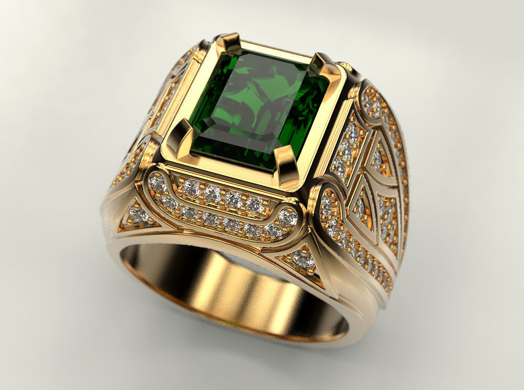 Man ring 20 3D print model_12