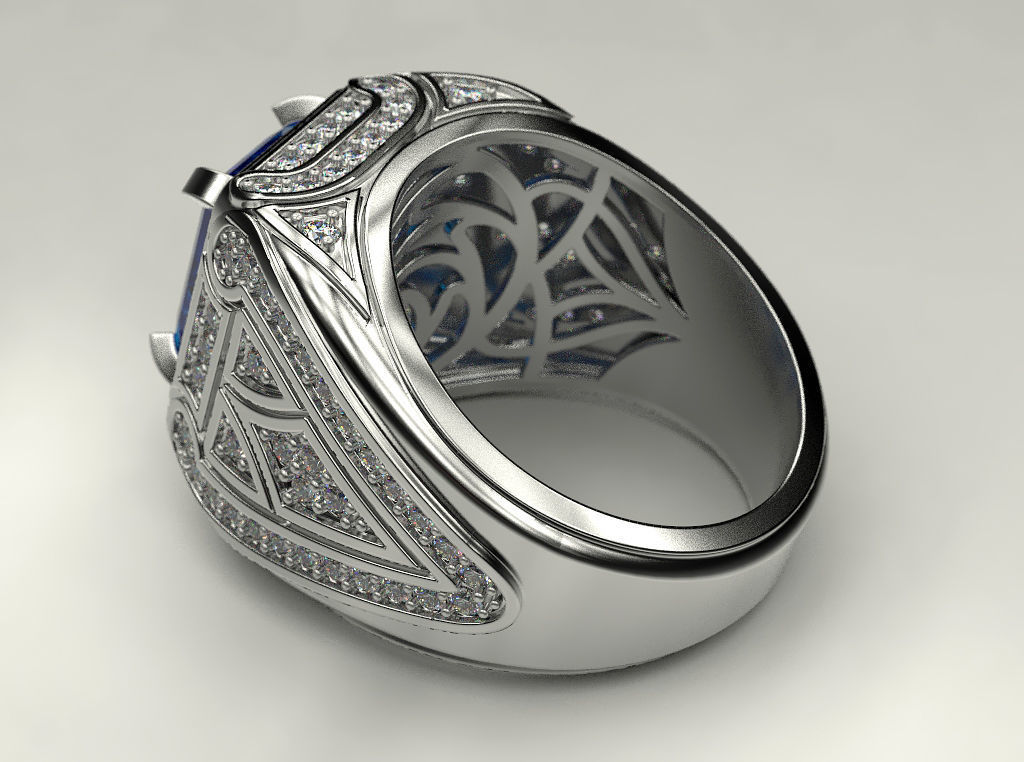 Man ring 20 3D print model_22