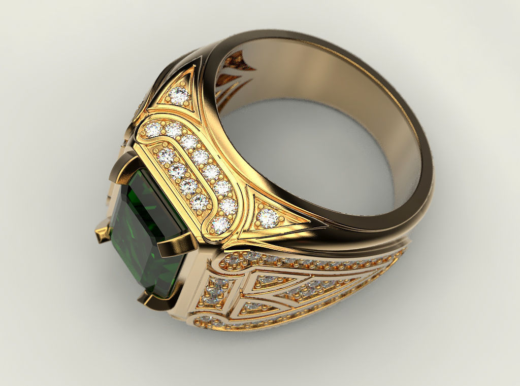 Man ring 20 3D print model_18