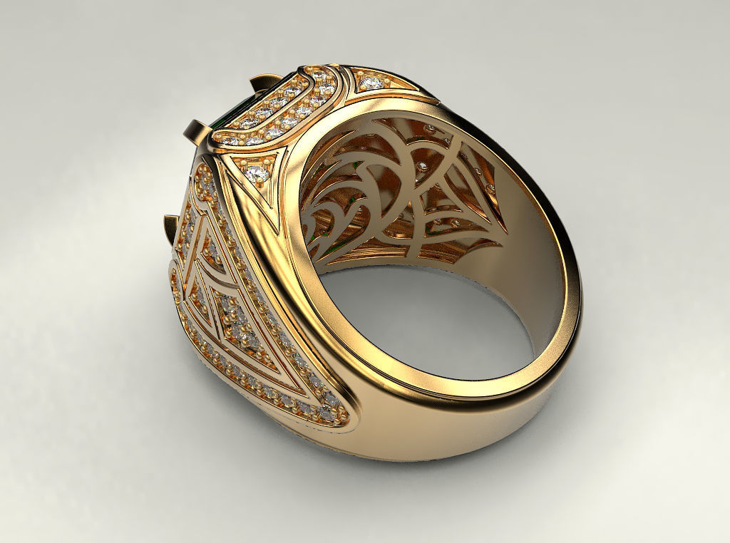 Man ring 20 3D print model_16