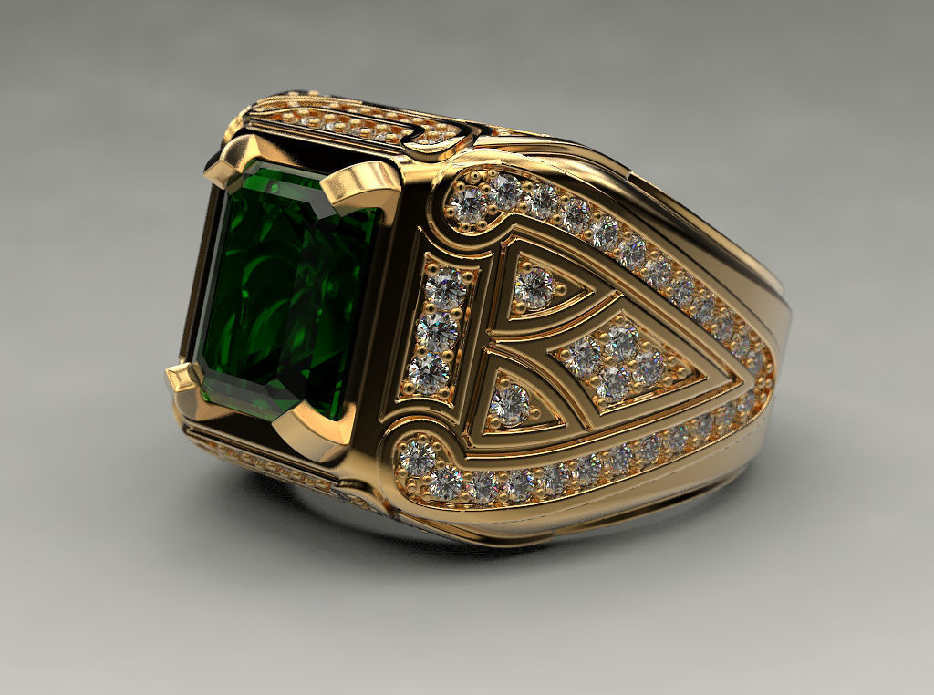 Man ring 20 3D print model_14