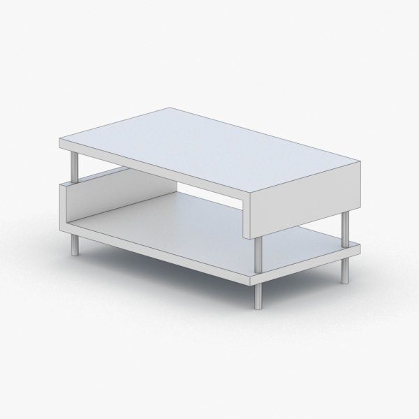 0465 - Coffee Table Low-poly 3D model_2