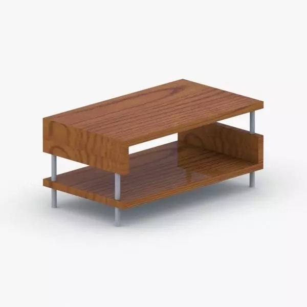 0465 - Coffee Table Low-poly 3D model_0