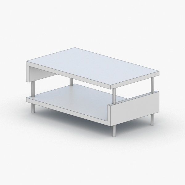 0465 - Coffee Table Low-poly 3D model_4