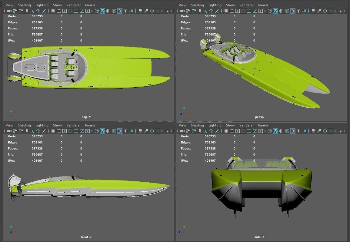  Powerboat  3D model_6