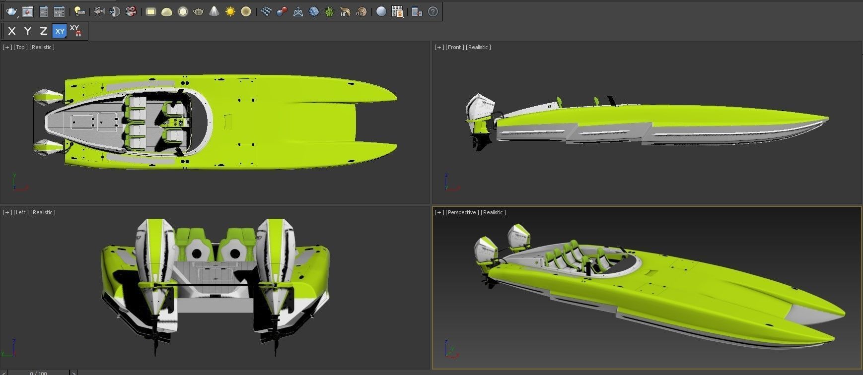  Powerboat  3D model_5