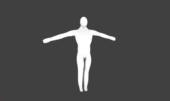 Low-Poly Base Human Figure Free low-poly 3D model