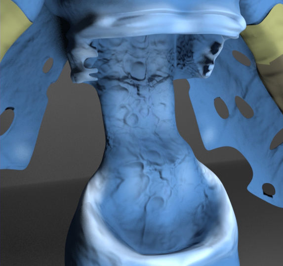 vampire with wings Low-poly 3D model_21