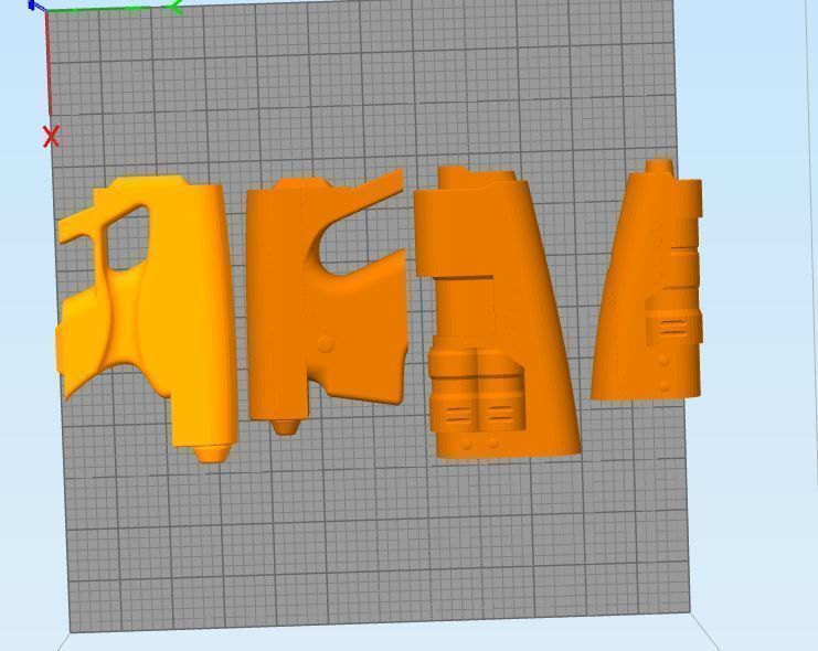 Star lord blaster 3D print model_1