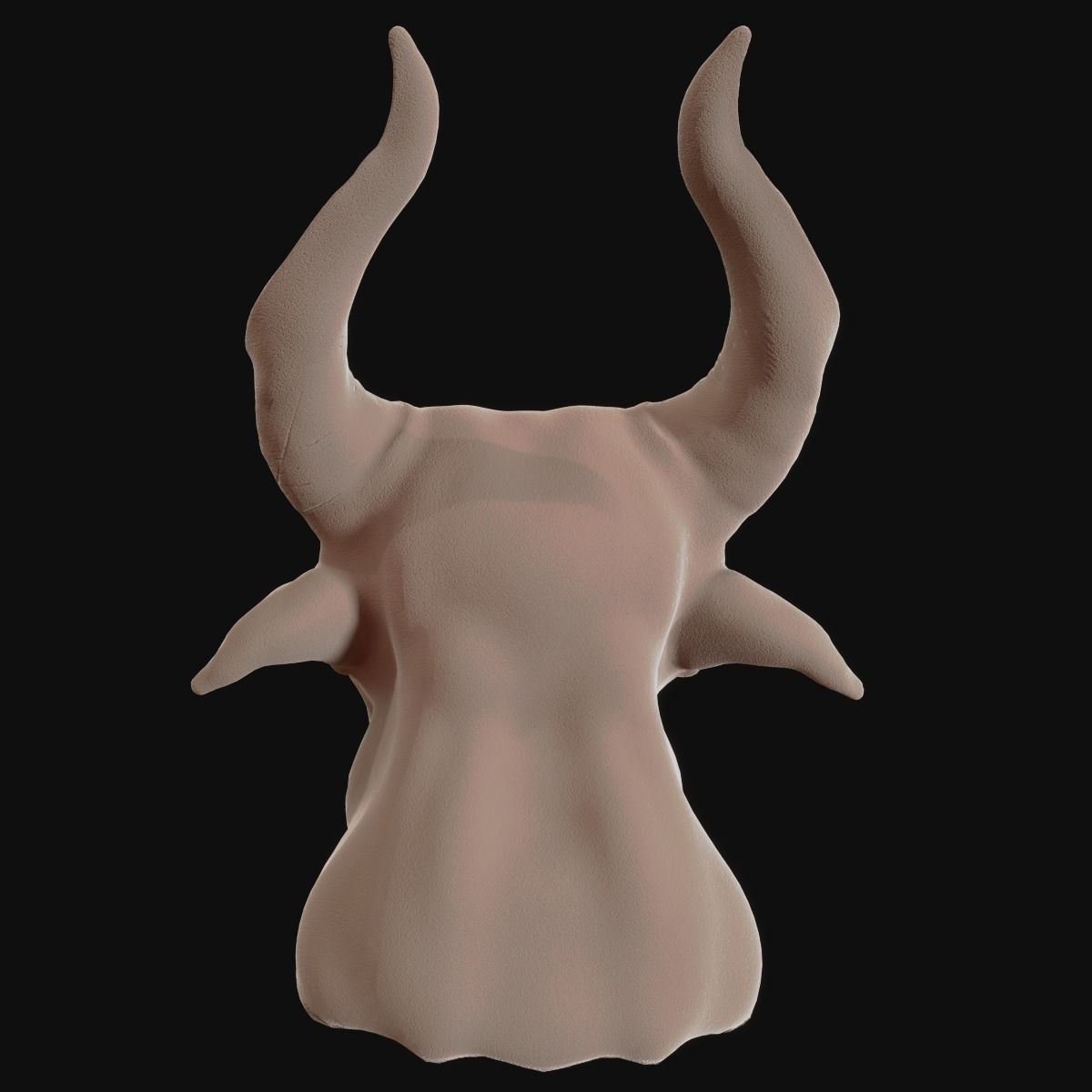 Satyr demonhead 3D model_9