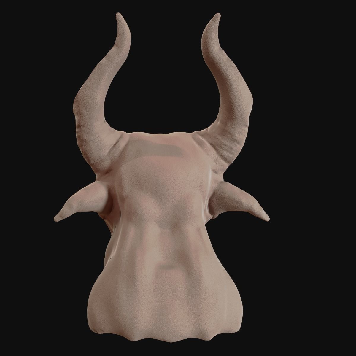 Satyr demonhead 3D model_3