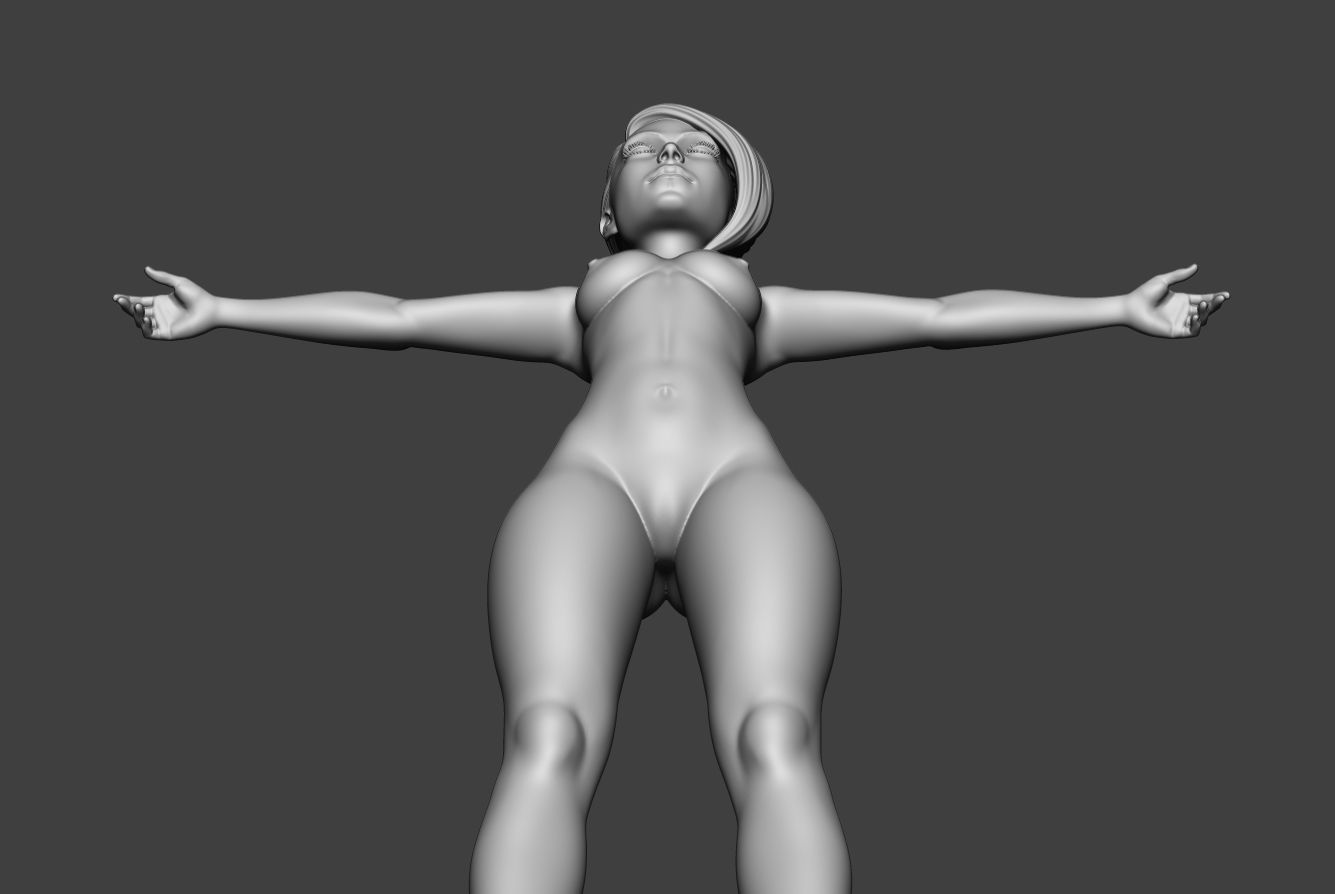 Female Body Basemesh 5 3D model_6