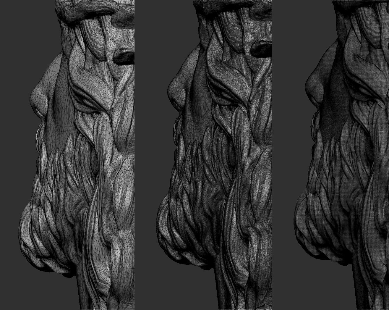 Jesus Head pendant 2 3D print model_4