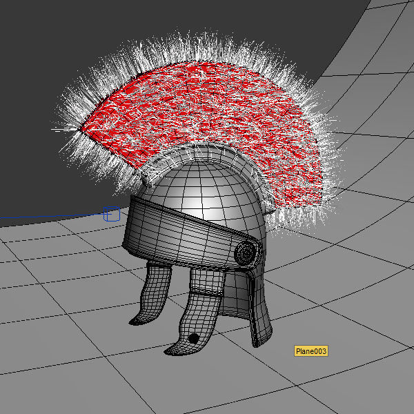 Roman helmet cartoon 3D model_6