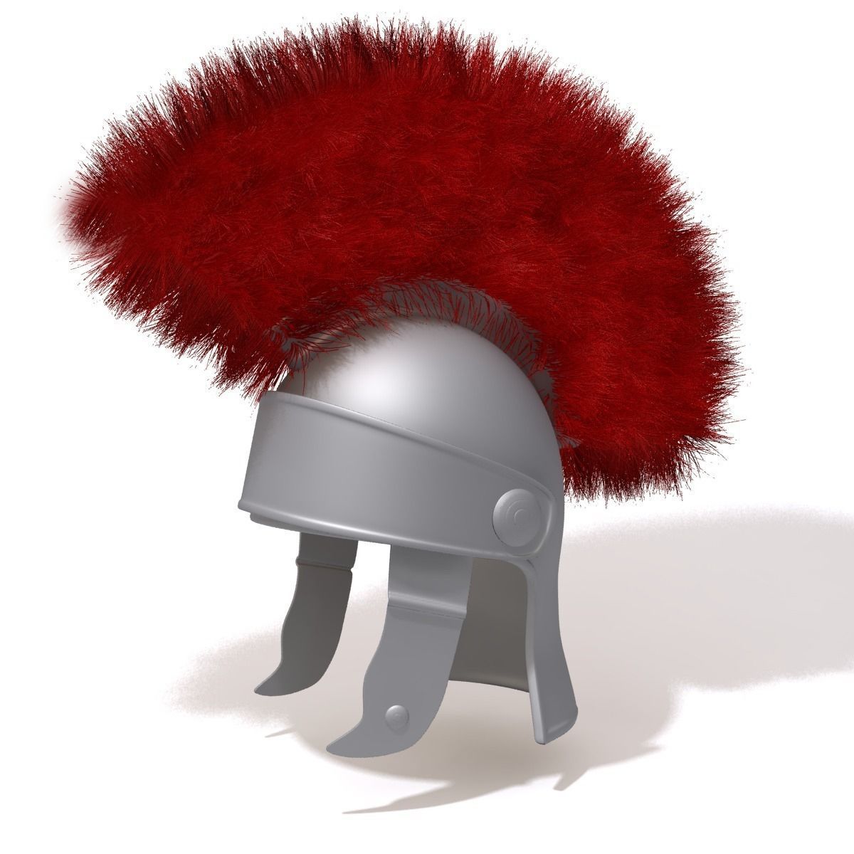 Roman helmet cartoon 3D model_0