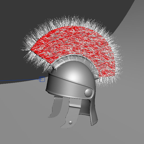 Roman helmet cartoon 3D model_5
