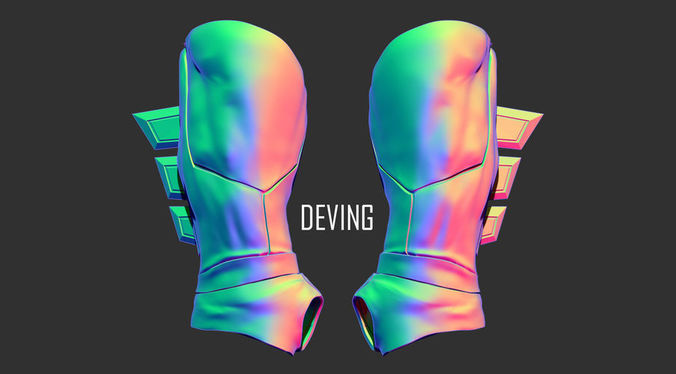 BATMAN GAUNTLETS DOJ 3D print model