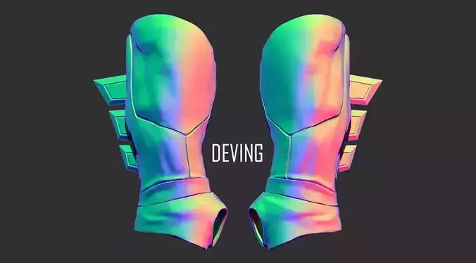 BATMAN GAUNTLETS DOJ 3D print model