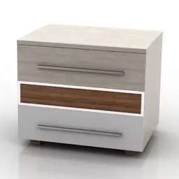 Bed side Table Free 3D model_0