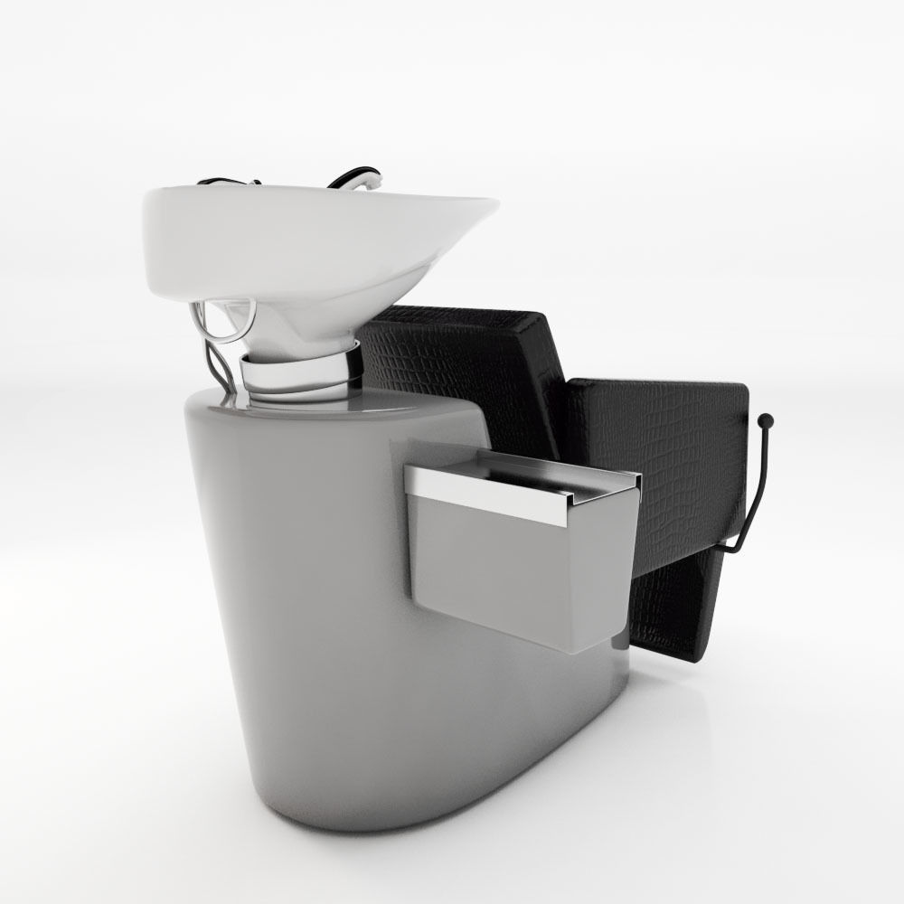 Hair salon sink 3D model CGTrader