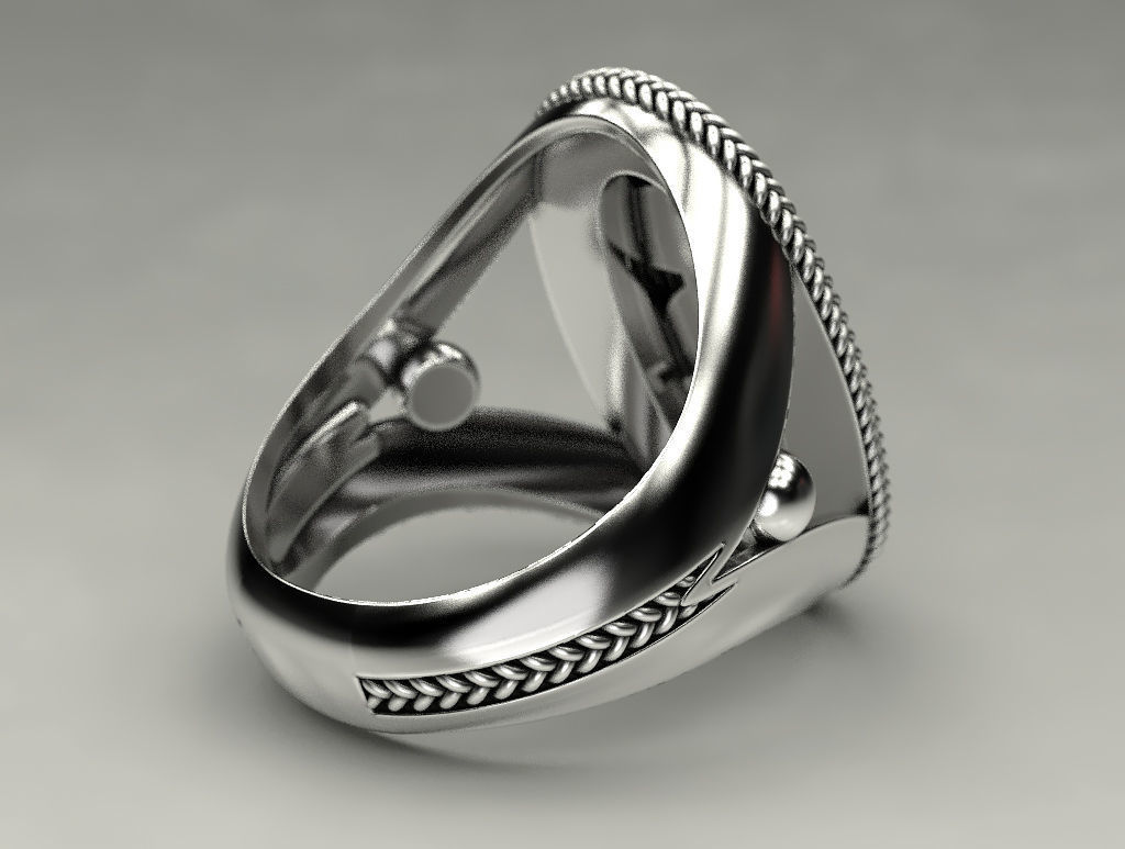 Ring dollar 3D print model_9