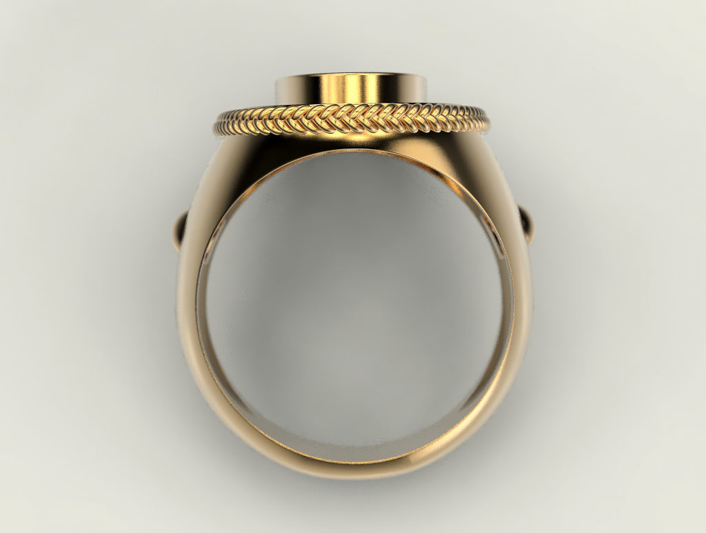 Ring dollar 3D print model_10
