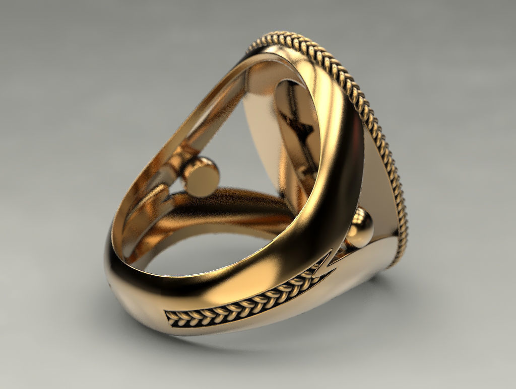 Ring dollar 3D print model_8