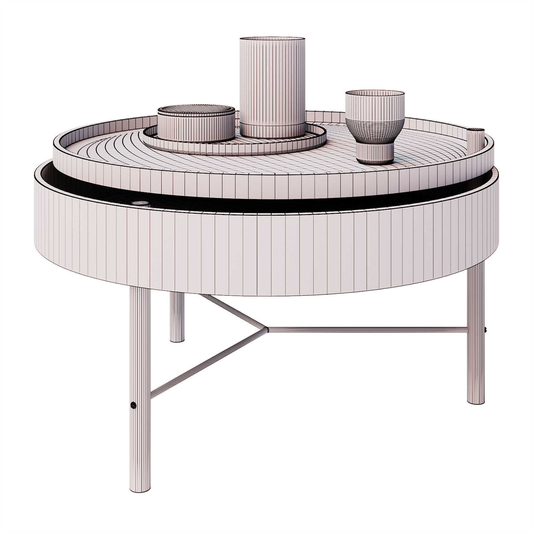 The Turning Table from Theresa Rand whith Accessories from Menu 3D model_2
