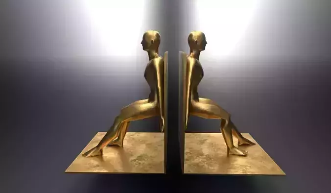 Bronze Bookends