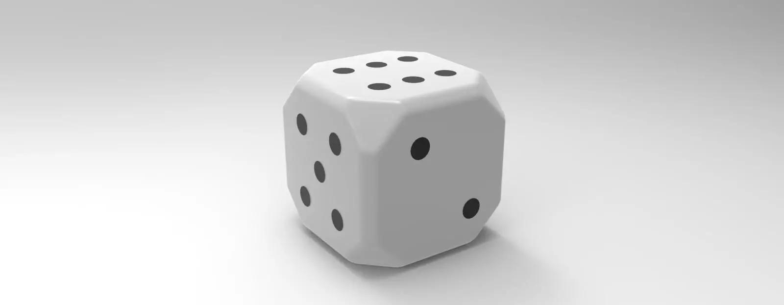 Dice cube 3D model